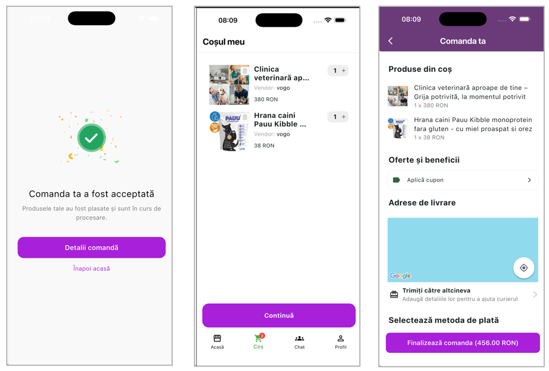 VOGO mobile app preview set 3